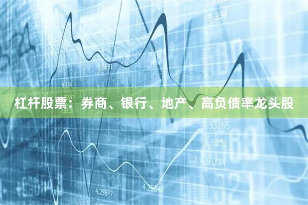杠杆股票:券商、银行、地产、高负债率龙头股